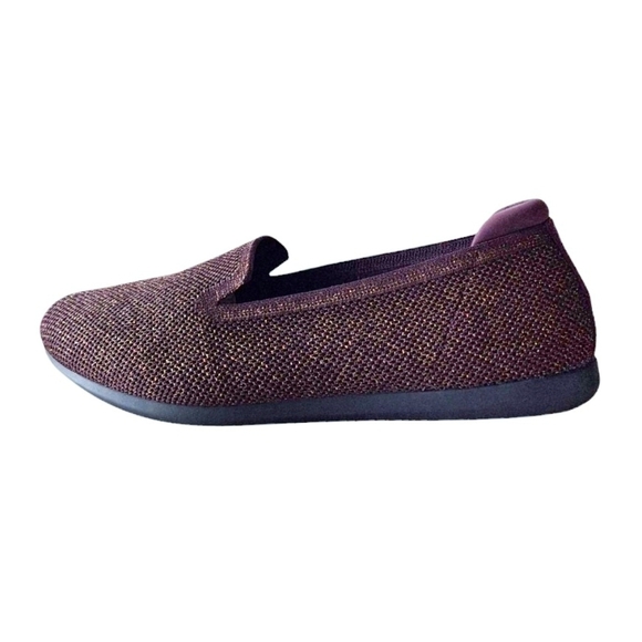 Clarks Cloudsteppers Carly Dream Flats Burgundy 9W Wide - Picture 2 of 8